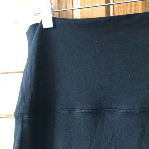 Athleta Womens Size‎ Small Seaside Black Tencel Fold Over Skirt Knee Length - Picture 4 of 9